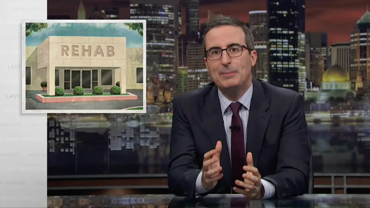 John Oliver explains the problems of current rehab in America